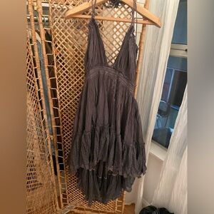 Free People Charcoal High Low Dress